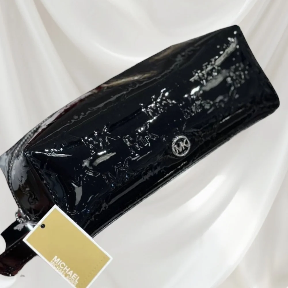 Michael Kors Jet Set Patent Logo Debossed Travel Bag